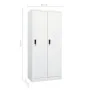 Weißer Stahlschrank 80x50x180 cm von vidaXL, Kleiderschränke - Ref: Foro24-335966, Preis: 315,81 €, Rabatt: %