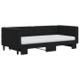 Sofá cama nido con colchón terciopelo negro 90x190 cm de vidaXL, Camas y somieres - Ref: Foro24-3196730, Precio: 421,46 €, De...