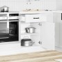 Mueble bajo cocina Kalmar madera ingeniería blanca alto brillo