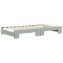 Trundle sofa bed with light gray velvet mattress 100x200 cm by vidaXL, Beds and slatted bases - Ref: Foro24-3196722, Price: 4...
