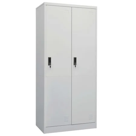 Light gray steel cabinet 80x50x180 cm by vidaXL, Wardrobes - Ref: Foro24-335967, Price: 320,89 €, Discount: %