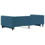 Blue velvet trundle sofa bed 100x200 cm by vidaXL, Beds and slatted bases - Ref: Foro24-3196697, Price: 260,55 €, Discount: %
