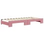 Ausziehbares Schlafsofa mit rosa Samtmatratze 90x200 cm von vidaXL, Betten und Lattenroste - Ref: Foro24-3196718, Preis: 440,...