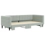 Ausziehbares Schlafsofa aus hellgrauem Samt, 90 x 200 cm von vidaXL, Betten und Lattenroste - Ref: Foro24-3196691, Preis: 255...