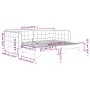 Light gray velvet trundle sofa bed 90x200 cm by vidaXL, Beds and slatted bases - Ref: Foro24-3196691, Price: 255,79 €, Discou...