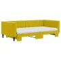 Ausziehbares Schlafsofa mit gelber Samtmatratze 100x200 cm von vidaXL, Betten und Lattenroste - Ref: Foro24-3196727, Preis: 4...