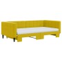 Trundle sofa bed with yellow velvet mattress 100x200 cm by vidaXL, Beds and slatted bases - Ref: Foro24-3196727, Price: 427,5...