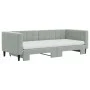 Trundle sofa bed with light gray velvet mattress 90x200 cm by vidaXL, Beds and slatted bases - Ref: Foro24-3196715, Price: 45...