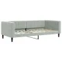 Trundle sofa bed with light gray velvet mattress 90x200 cm by vidaXL, Beds and slatted bases - Ref: Foro24-3196715, Price: 45...