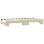 Sofá cama nido tela crema 80x200 cm de vidaXL, Camas y somieres - Ref: Foro24-3197633, Precio: 255,61 €, Descuento: %