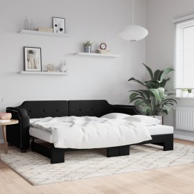 Sofá cama nido tela negro 80x200 cm de vidaXL, Camas y somieres - Ref: Foro24-3197631, Precio: 256,19 €, Descuento: %