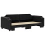 Ausziehbares Schlafsofa aus schwarzem Stoff, 80 x 200 cm von vidaXL, Betten und Lattenroste - Ref: Foro24-3197631, Preis: 256...