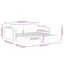 Ausziehbares Schlafsofa aus schwarzem Stoff, 80 x 200 cm von vidaXL, Betten und Lattenroste - Ref: Foro24-3197631, Preis: 256...