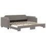 Trundle sofa bed taupe gray fabric 90x200 cm by vidaXL, Beds and slatted bases - Ref: Foro24-3197637, Price: 257,75 €, Discou...