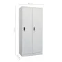 Light gray steel cabinet 80x50x180 cm by vidaXL, Wardrobes - Ref: Foro24-335967, Price: 320,89 €, Discount: %