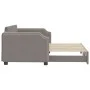 Trundle sofa bed taupe gray fabric 90x200 cm by vidaXL, Beds and slatted bases - Ref: Foro24-3197637, Price: 257,75 €, Discou...