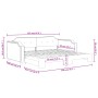 Trundle sofa bed taupe gray fabric 90x200 cm by vidaXL, Beds and slatted bases - Ref: Foro24-3197637, Price: 257,56 €, Discou...