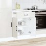 Mueble bajo cocina Kalmar madera ingeniería blanca alto brillo en Armarios de cocina | Comprar online en Foro24