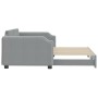 Sofá cama nido tela gris claro 100x200 cm de vidaXL, Camas y somieres - Ref: Foro24-3197639, Precio: 268,11 €, Descuento: %