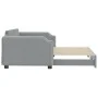 Trundle sofa bed light gray fabric 100x200 cm by vidaXL, Beds and slatted bases - Ref: Foro24-3197639, Price: 268,58 €, Disco...