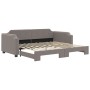 Ausziehbares Schlafsofa, taupegrauer Stoff, 80 x 200 cm von vidaXL, Betten und Lattenroste - Ref: Foro24-3197632, Preis: 256,...