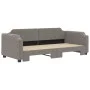 Ausziehbares Schlafsofa, taupegrauer Stoff, 80 x 200 cm von vidaXL, Betten und Lattenroste - Ref: Foro24-3197632, Preis: 252,...