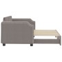 Trundle sofa bed taupe gray fabric 80x200 cm by vidaXL, Beds and slatted bases - Ref: Foro24-3197632, Price: 256,29 €, Discou...