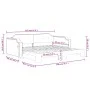 Ausziehbares Schlafsofa, taupegrauer Stoff, 80 x 200 cm von vidaXL, Betten und Lattenroste - Ref: Foro24-3197632, Preis: 252,...