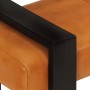 Black and brown genuine goatskin bench 110 cm by vidaXL, Dining and kitchen benches - Ref: Foro24-342210, Price: 163,59 €, Di...