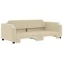 Sofá cama nido tela crema 100x200 cm de vidaXL, Camas y somieres - Ref: Foro24-3197643, Precio: 267,48 €, Descuento: %