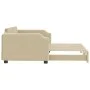 Sofá cama nido tela crema 100x200 cm de vidaXL, Camas y somieres - Ref: Foro24-3197643, Precio: 267,48 €, Descuento: %