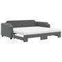 Trundle sofa bed with dark gray fabric mattress 80x200 cm by vidaXL, Beds and slatted bases - Ref: Foro24-3197648, Price: 423...