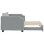 Sofá cama nido tela gris claro 90x190 cm de vidaXL, Camas y somieres - Ref: Foro24-3197644, Precio: 247,13 €, Descuento: %