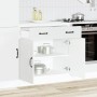 Mueble bajo de cocina Kalmar madera de ingeniería blanca