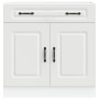 Mueble bajo de cocina Kalmar madera de ingeniería blanca