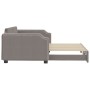 Ausziehbares Schlafsofa, taupegrauer Stoff, 100 x 200 cm von vidaXL, Betten und Lattenroste - Ref: Foro24-3197642, Preis: 273...