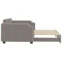 Sofá cama nido tela gris taupe 100x200 cm de vidaXL, Camas y somieres - Ref: Foro24-3197642, Precio: 269,77 €, Descuento: %