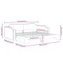Ausziehbares Schlafsofa aus dunkelgrauem Stoff, 90 x 200 cm von vidaXL, Betten und Lattenroste - Ref: Foro24-3197635, Preis: ...