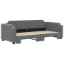 Trundle sofa bed dark gray fabric 100x200 cm by vidaXL, Beds and slatted bases - Ref: Foro24-3197640, Price: 265,72 €, Discou...
