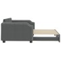 Trundle sofa bed dark gray fabric 100x200 cm by vidaXL, Beds and slatted bases - Ref: Foro24-3197640, Price: 265,72 €, Discou...
