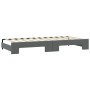 Trundle sofa bed dark gray fabric 100x200 cm by vidaXL, Beds and slatted bases - Ref: Foro24-3197640, Price: 265,72 €, Discou...