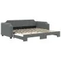 Trundle sofa bed dark gray fabric 80x200 cm by vidaXL, Beds and slatted bases - Ref: Foro24-3197630, Price: 250,71 €, Discoun...