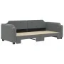 Trundle sofa bed dark gray fabric 80x200 cm by vidaXL, Beds and slatted bases - Ref: Foro24-3197630, Price: 250,71 €, Discoun...