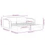 Trundle sofa bed dark gray fabric 80x200 cm by vidaXL, Beds and slatted bases - Ref: Foro24-3197630, Price: 250,71 €, Discoun...
