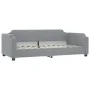 Trundle sofa bed with light gray fabric mattress 100x200 cm by vidaXL, Beds and slatted bases - Ref: Foro24-3197657, Price: 4...