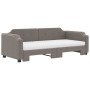 Trundle sofa bed with taupe fabric mattress 80x200 cm by vidaXL, Beds and slatted bases - Ref: Foro24-3197650, Price: 427,32 ...