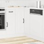 Mueble bajo esquinero de cocina Kalmar madera ingeniería blanca