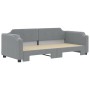 Ausziehbares Schlafsofa aus hellgrauem Stoff, 80 x 200 cm von vidaXL, Betten und Lattenroste - Ref: Foro24-3197629, Preis: 25...