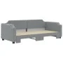 Sofá cama nido tela gris claro 80x200 cm de vidaXL, Camas y somieres - Ref: Foro24-3197629, Precio: 250,49 €, Descuento: %