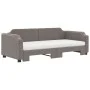 Trundle sofa bed with taupe gray fabric mattress 90x200 cm by vidaXL, Beds and slatted bases - Ref: Foro24-3197655, Price: 45...